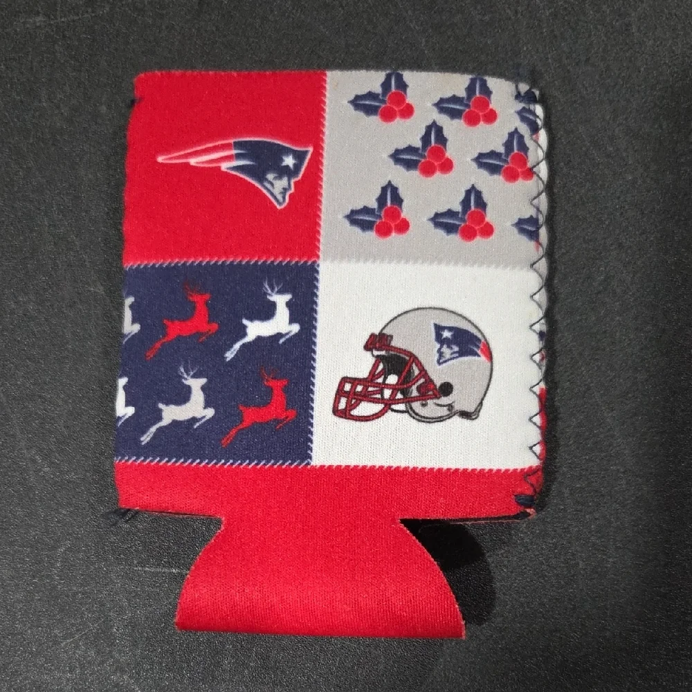 New England Patriots Ugly Sweater Can Coolers